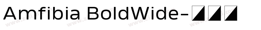 Amfibia BoldWide字体转换